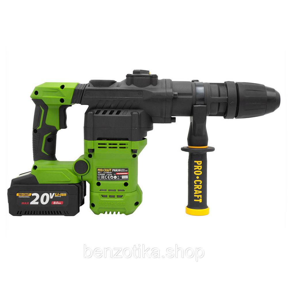 Акумуляторний перфоратор Procraft PHA50 Кейс (з 1 акб та ЗП) Киев - изображение 4