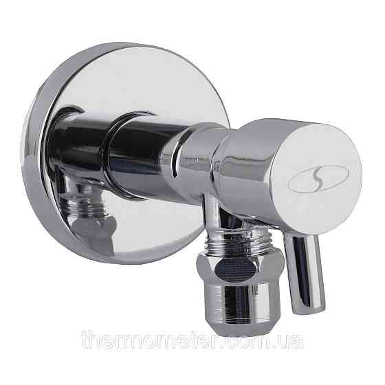 Кран полуоборотный угловой с цангой SOLOMON 1/2″х 3/8″ Lazer 7076 ( 2 шт.) Киев