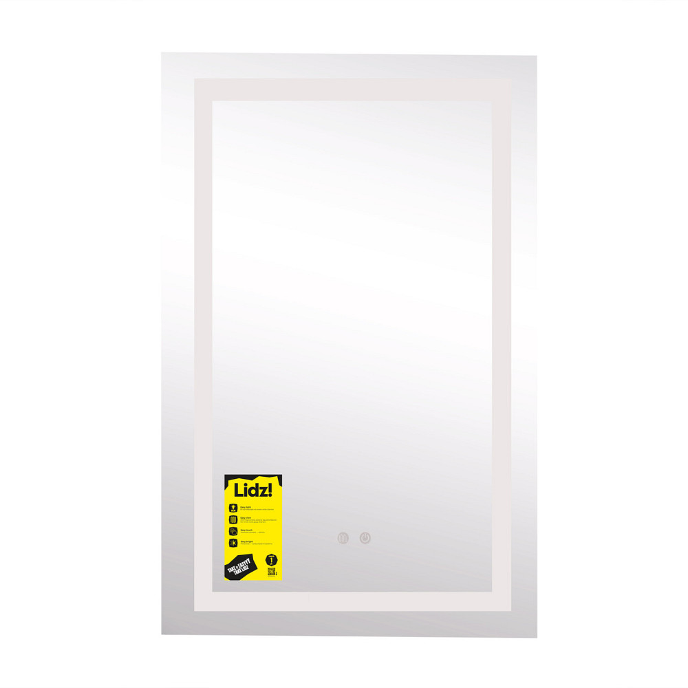 Дзеркало Lidz Kubis 500х800 з LED-підсвіткою Touch, з антизапотіванням, з диммером, рег. яскравості LD78LF9365080 Київ - фото 9