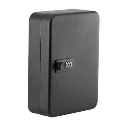 Бокс для ключів Buromax на 24 секції, з брелоками, з кодовим замком, сталевий, чорний (BM.0410) Вінниця