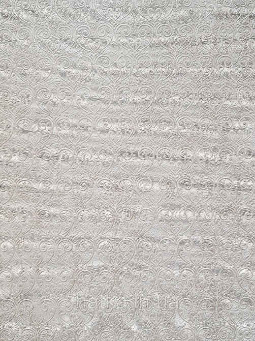Шпалери метрові вінілові на флізеліні Sintra Classic класика однотонні дрібні завитки структурні бежево-сірі 600337 Київ - фото 5