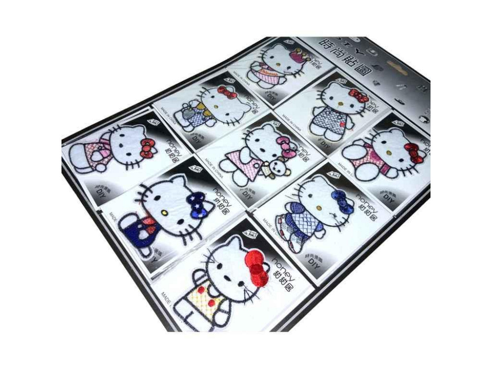 Аплікація для одягу нашивка №113 Hello Kitty 9шт/6х8см ТМ Китай Київ - фото 1