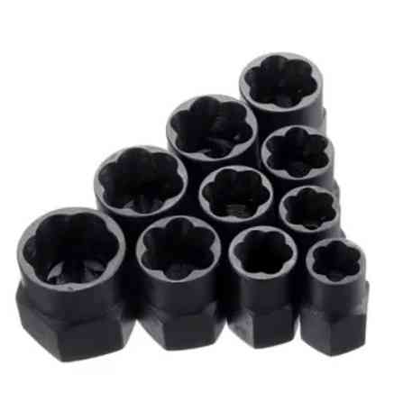 Екстрактори для пошкоджених болтів, гаєк, 9-19м, HSS-сталь, 10 шт Вінниця