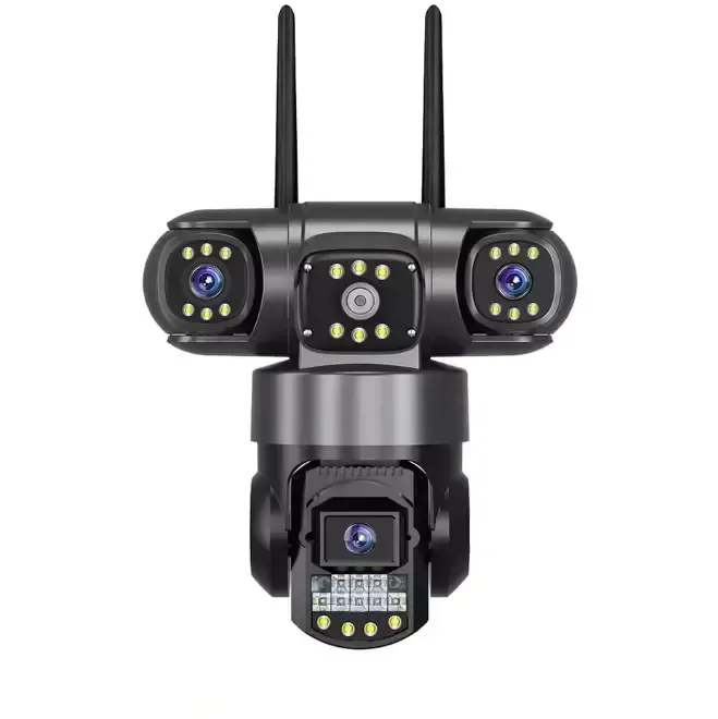 Уличная поворотная Wi-Fi IP камера видеонаблюдения EVKVO SC28 V380 Pro | 3 Линзы | 16MP Коломия - фото 1