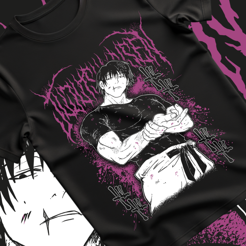 Футболка аниме Магическая битва оверсайз (S/M/L) Черний AnimeJ0605 Днепр - изображение 1