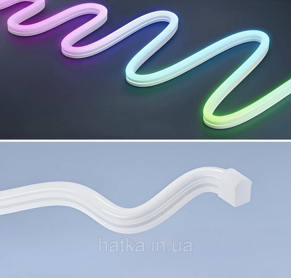 Розумна гнучка LED Neon RGB стрічка 5 метрів Київ - фото 6