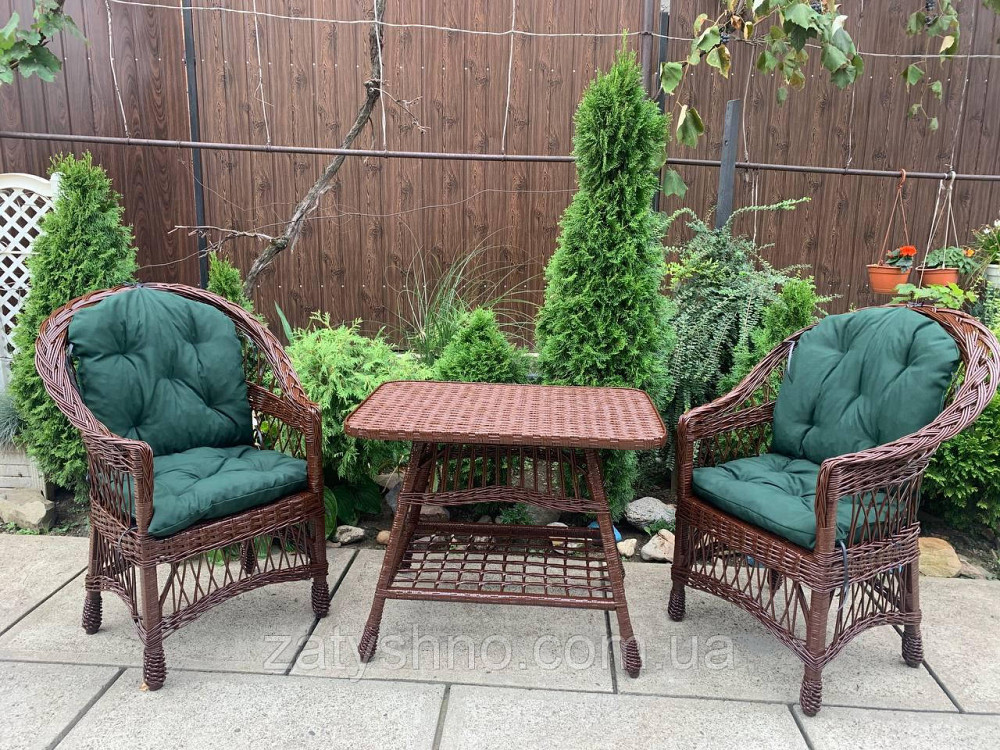 Мебель плетеная темно-коричневого цвета Киев - изображение 1