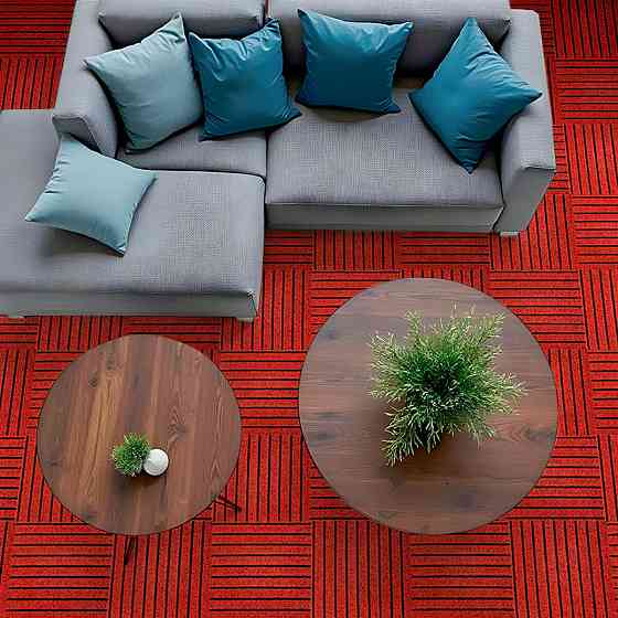 Самоклеюча плитка під ковролін бургунді 300х300х4,5мм SW-00002486 Дніпро