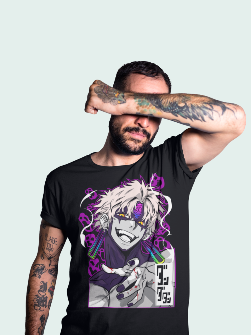 Футболка з аніме принтом Евіл Ейе Дандадан Ейе оверсайз (S/M/L) Чорний AnimeJ0595 Дніпро - фото 6