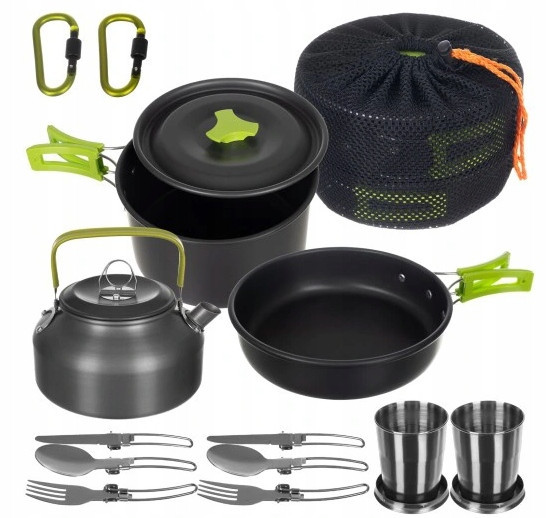 Туристичний Набір посуду з 18 елементів із сумкою Trizand (14224) Нововолинськ - фото 1
