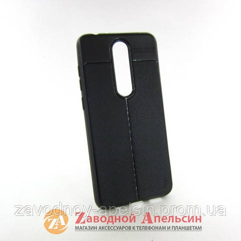 Nokia 5.1 Plus черный чехол строчка Одесса - изображение 1