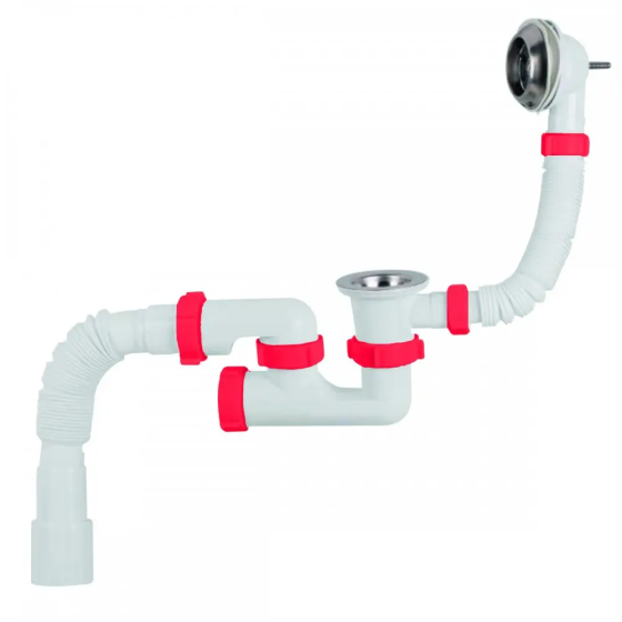 Сифон для ванни з ревізією PolMark SF 30 02 Харків