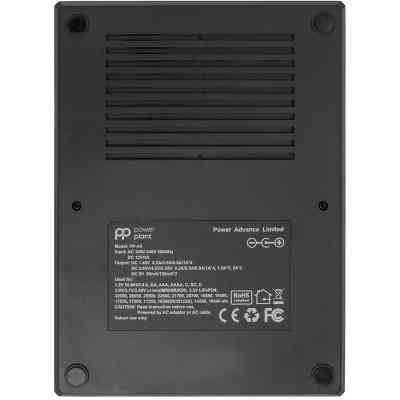 Зарядное устройство для аккумуляторов PowerPlant PP-A4 (Ni-MH,Cd,Li-ion,LiFePO4 / input AC 100V-240V DC 12V) (AA620173) Винница