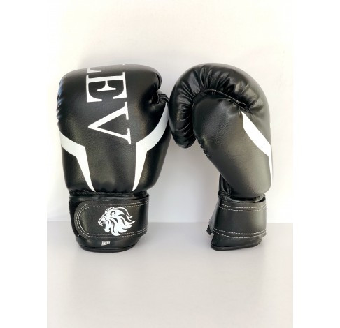 Перчатки боксерские LEV-SPORT кож\зам 8 oz Вишнёвое - изображение 1