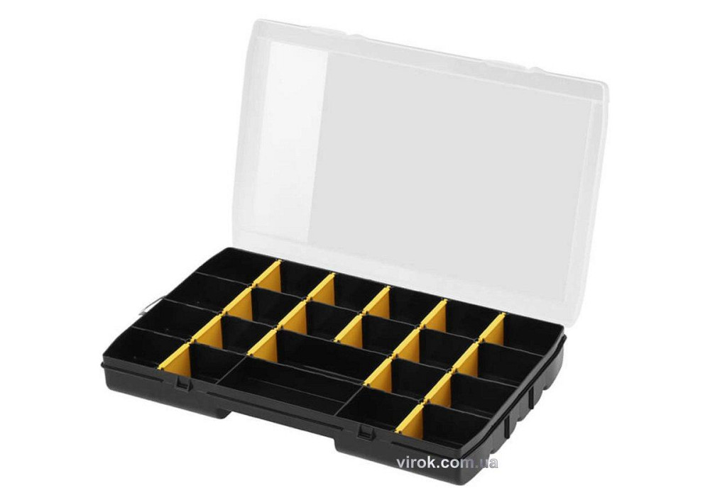 Органайзер пластиковий STANLEY : 357 х 229 х 48 мм, 22 комірки, з переставними перегородками Одеса - фото 1