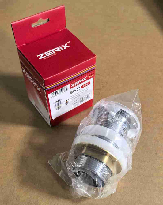 Донный клапан для раковины Zerix BV-06 1 1/4'' без перелива автоматический СLICK-СLACK (Цвет хром) (ZX6023) Киев - изображение 10