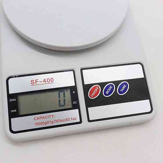 Кухонные весы до 10 кг, SF-400, на батарейках / Цифровые настольные весы для кухни Киев