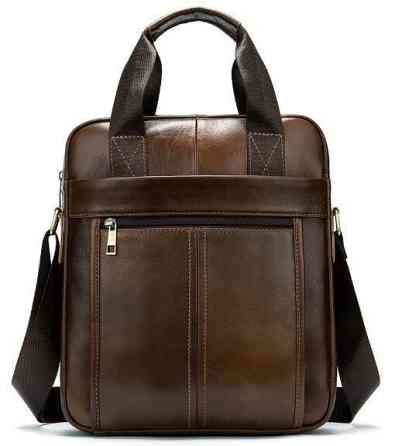 Деловая мужская сумка кожаная Vintage 14789 Коричневая Киев
