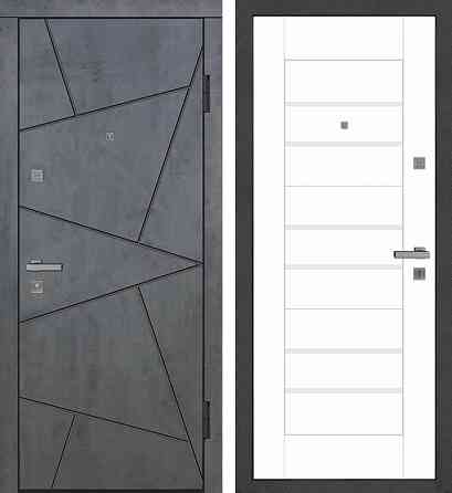 Двері входні Riccardi Стандарт 7U-BIT 06 G Бетон темний/білий матовий G 960 Київ