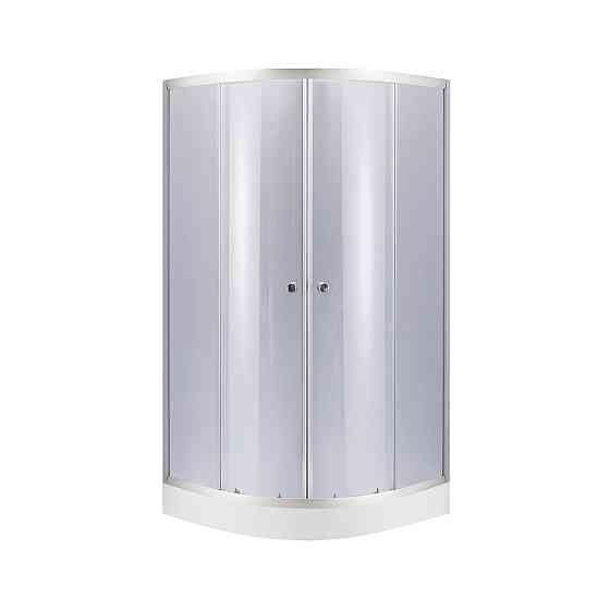 Набор Lidz душевая кабина Latwa SC80x80.SAT.LOW.GR, стекло тонированное 4 мм + поддон Kupala Киев