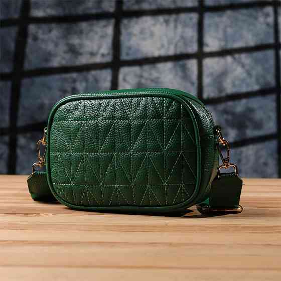 Сумка для жінок з натуральної шкіри Vintage 22900 Зелений Київ