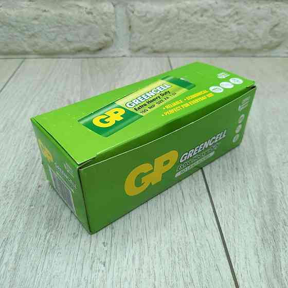 Батарейка сольова R6 GP Greencell 1.5V AA блок батарейок 40шт Харків