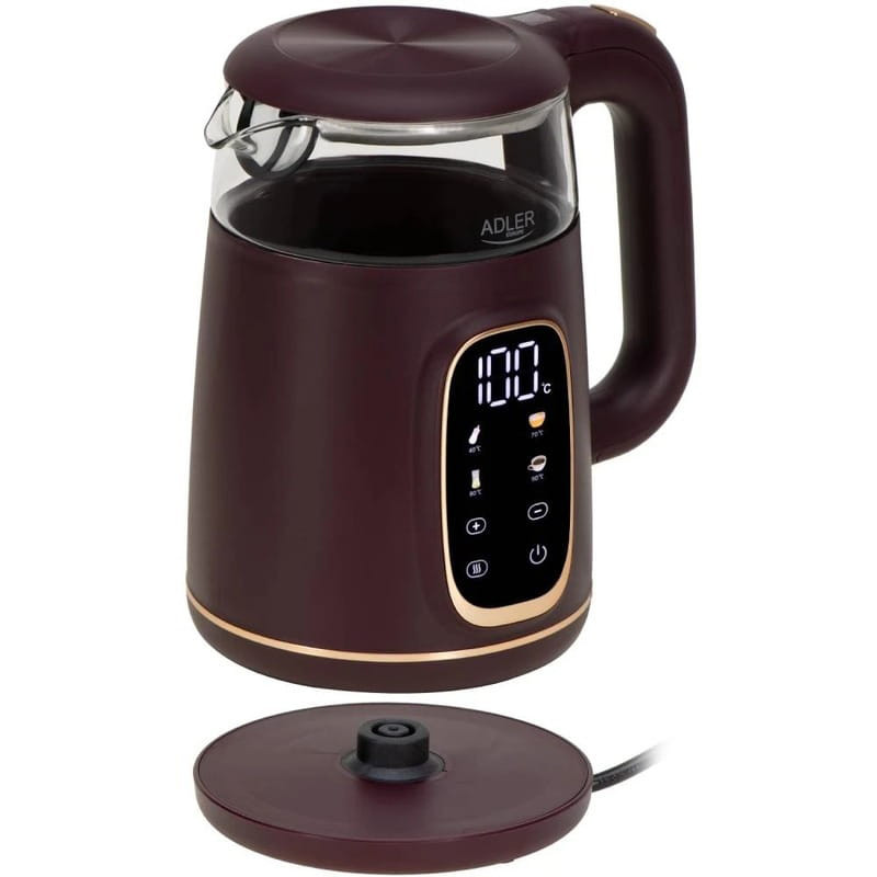 Тихий побутовий чайник, Електрочайник із захистом, Електрочайник на кухню, Стильний електричний чайник UL-17 Львів - фото 2