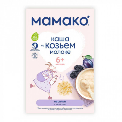 Детская каша MAMAKO на козьем молоке овсяная с черносливом 200 г (4670017090033) Винница - изображение 4