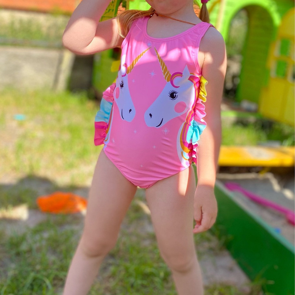 Купальник девочке с Единорогом слитный 2-3 года разноцветный Киев - изображение 4