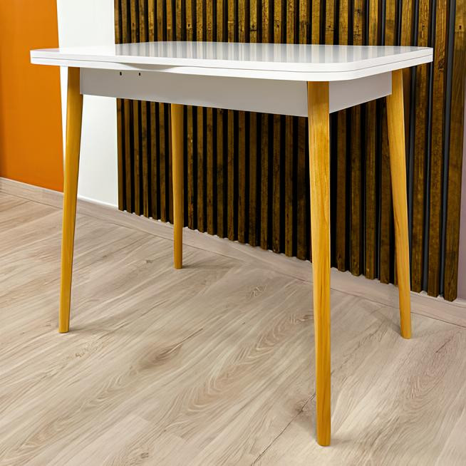 Дерев'яний розкладний обідній стіл LION Маямі-3 Дуб артизан 90х60/90х120 (LION-041267) ТОП Львів - фото 5