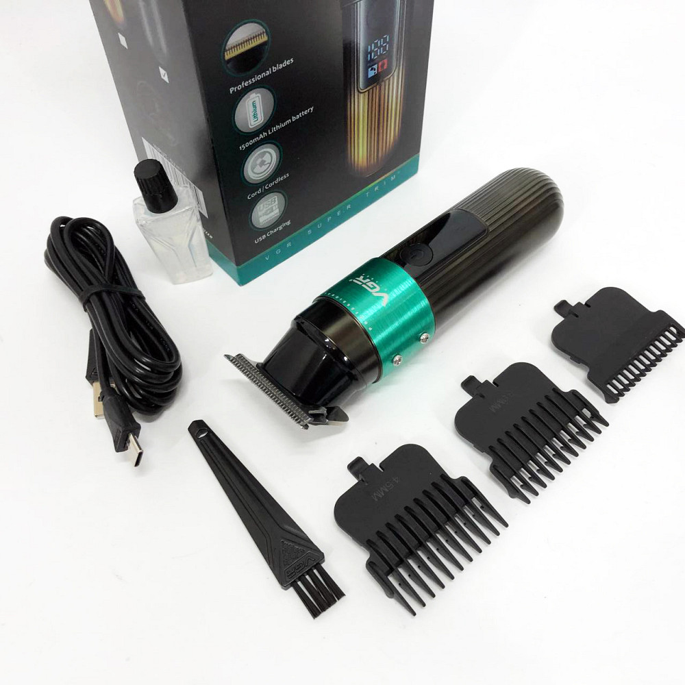 Машинка для стрижки волосся професійна VGR V-929, Чоловічий набір для стрижки волосся акумуляторний SE-17 Івано-Франківськ - фото 7