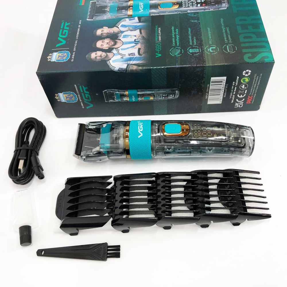 Акумуляторна машинка для стрижки і укладання волосся, Набір для видалення волосся із зарядним пристроєм MQ-65 Київ - фото 17