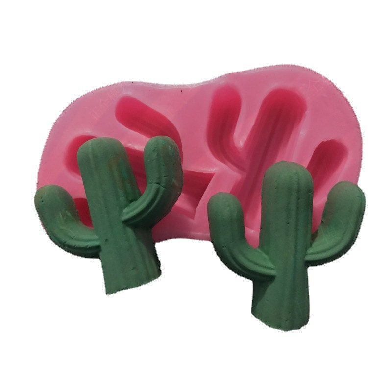 Молд силиконовый Кактусы 85 на 53 мм розовый Киев - изображение 5