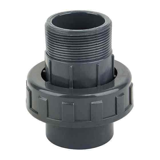 Муфта ПВХ Era UU00250 разборная с наружной резьбой. d50х1-1/2