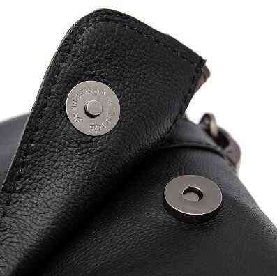 Кожаный мужской мессенджер Черный (Vintage) Киев