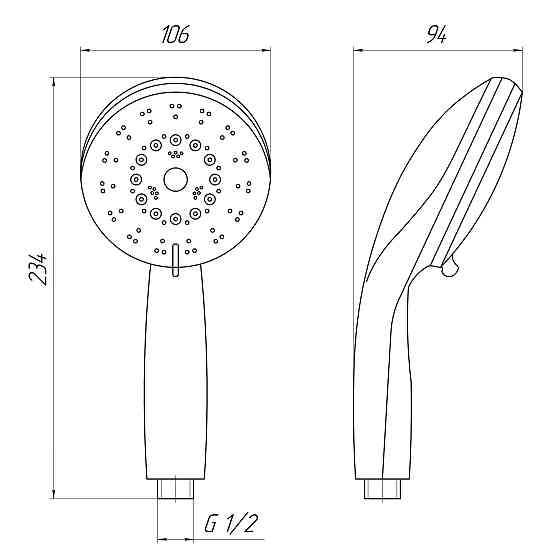 Душова лійка Topaz NF-2208-00-GRAY Київ