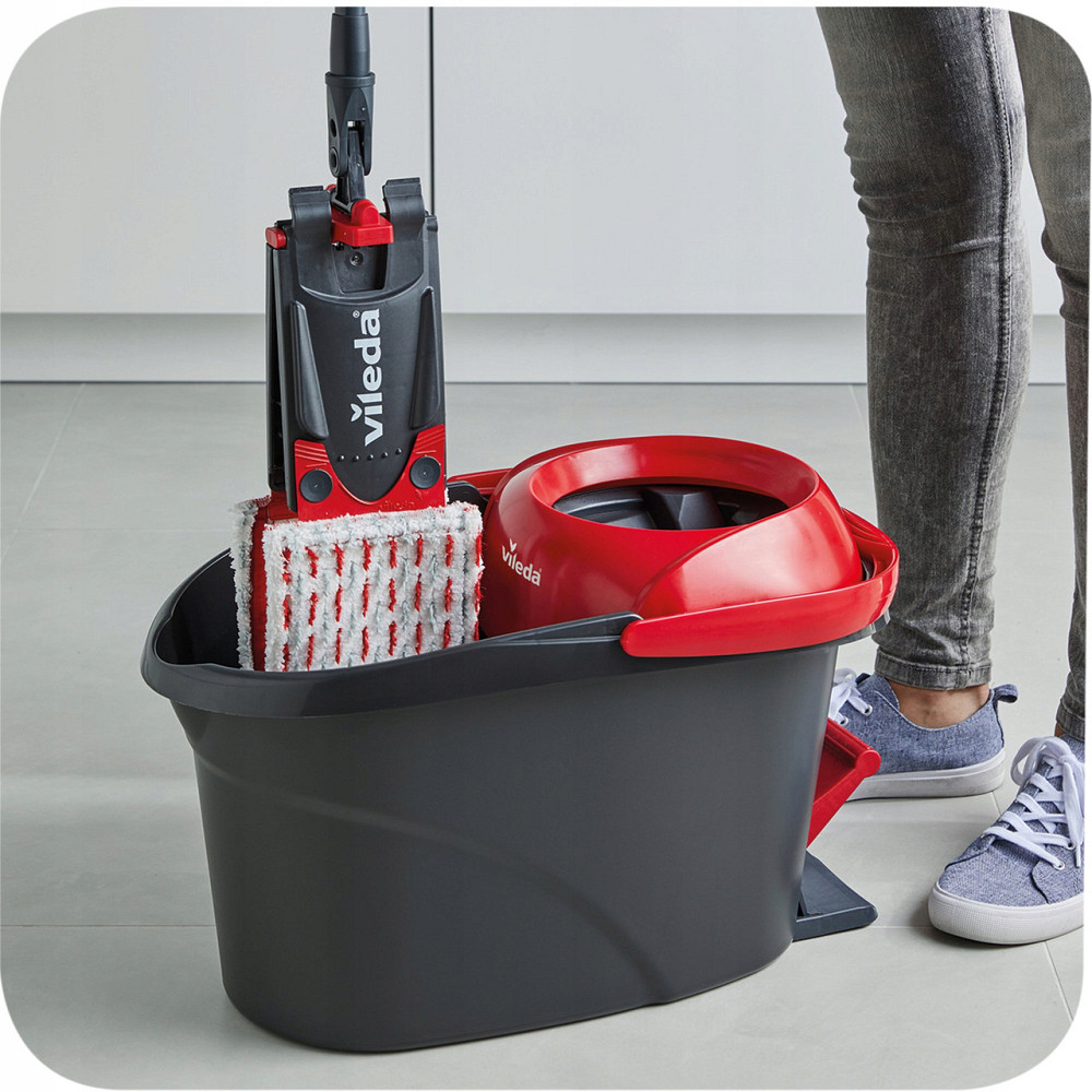 Набір для прибирання Відро 15 літрів та плоска швабра 34 см Vileda "Ultramax TURBO" (163425) Нововолинськ - фото 6