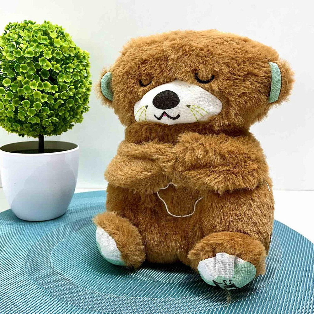 Видра інтерактивна дихає підсвічується сопе та відтворює заспокійливу музику Коричнева (853-1) Чернігів - фото 8