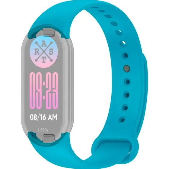 Силіконовий ремінець для Xiaomi Mi Band 8 Soft Touch Світло-голубий (Light Blue) Київ