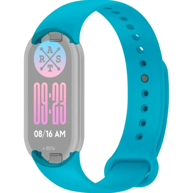 Силіконовий ремінець для Xiaomi Mi Band 8 Soft Touch Світло-голубий (Light Blue) Київ - фото 1