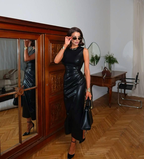 Жіноча сукня з еко-шкіри Одеса - фото 7