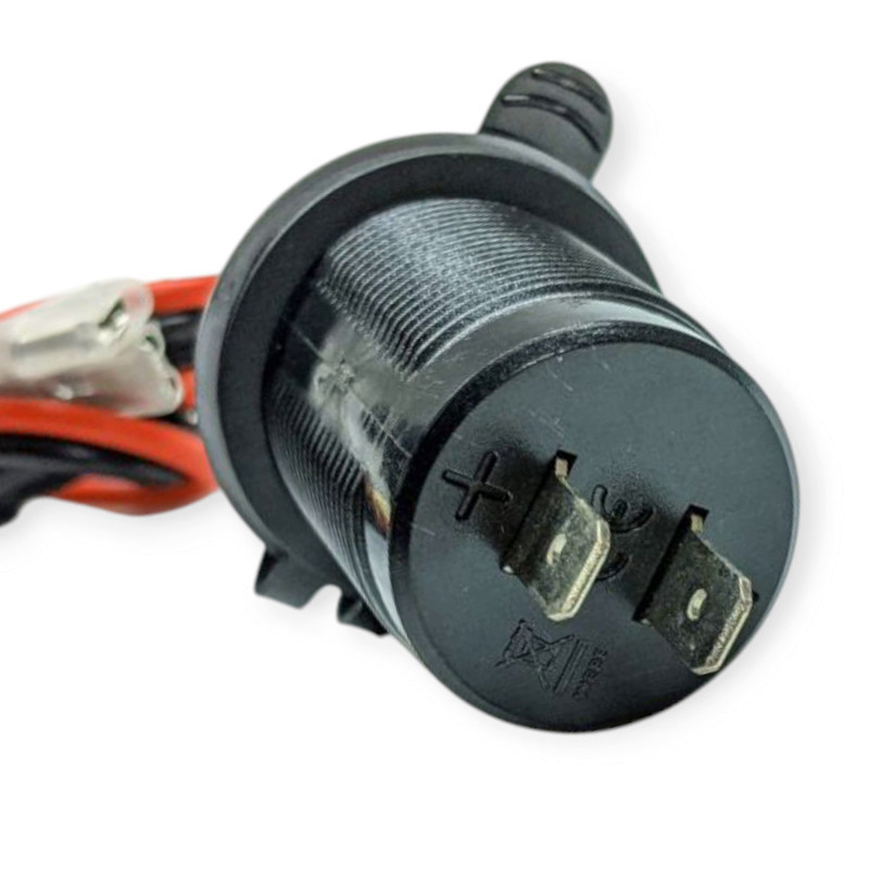 Гніздо врізне 1 USB , Type C 3A швидка зарядка QC 3,0 12-24В, кришка, підсвічування зелене, Мукачево - фото 3