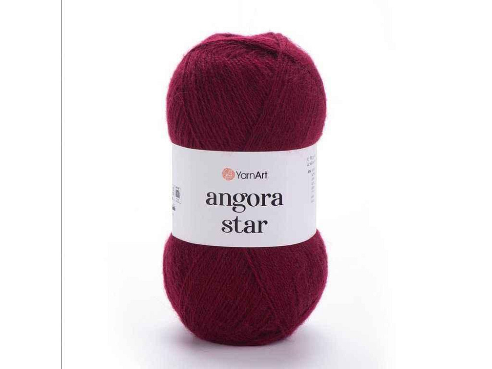 Пряжа Angora Star темно-бордовий 80% акрил 20% вовна 500м 100г 5шт/уп 577 ТМ YarnArt Київ - фото 1
