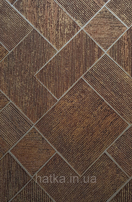 Шпалери вінілові на флізеліні Ritus Marburg метрові геометрія під плитку структурні золоті мідні Київ - фото 2