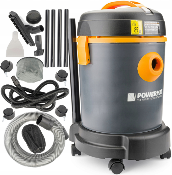 Промисловий пилосос 1600Вт 25л Powermat (Польща) Київ - фото 9