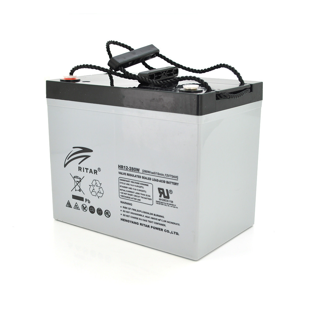 Акумуляторна батарея AGM RITAR HR12280W, Gray Case, 12V 75.0Ah ( 260 х 169 х 211 (219 ) 24.80kg Q1 Київ - фото 1