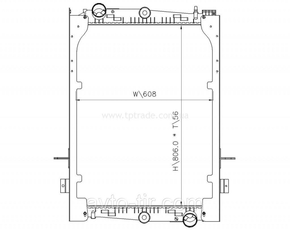 Радіатор з рамою DAF CF65 / CF75 / CF85 / F65 / F75 Луцьк - фото 2