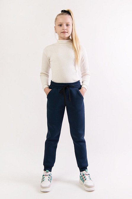 Дитячі теплі штани, темно-сині 128 Юрма одяг Київ - фото 3