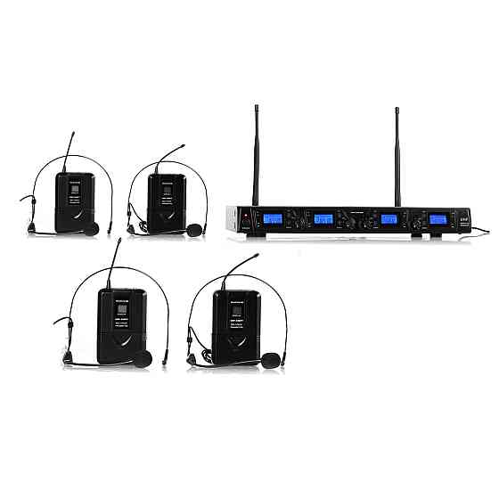 UHF-550-2 Quartet2 4-канальний набір бездротових мікрофонів UHF 4 мікрофони для гарнітури (Німеччина, читати Рівне