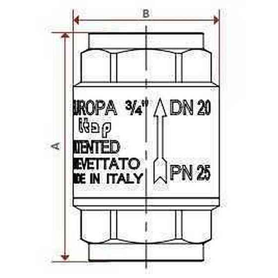 Клапан обратного хода воды ITAP 1/2″ EUROPA 100 (000000516) Киев